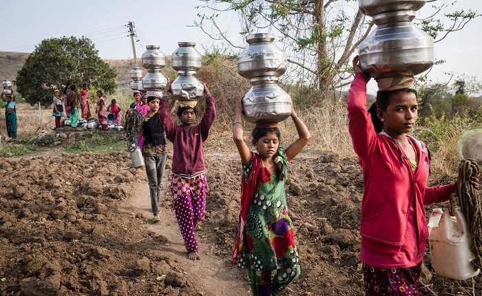 Women and girls often bear the deepest impacts of increasing scarcity of natural resources, such as water