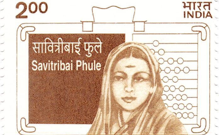 The stamp issued in 1998 in honour of Savitribai Phule